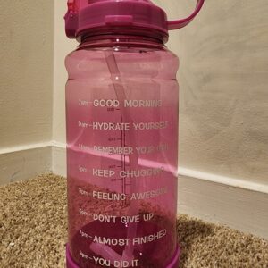 Durable and of high quality, Easy to clean in the mouth peace Has straw for easy drinking